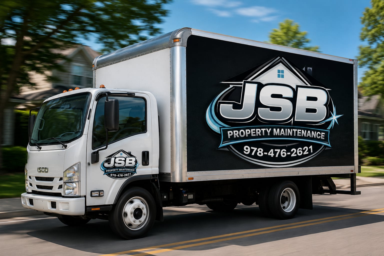 Moving service truck